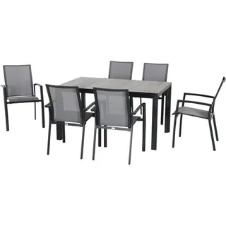 Siena Garden Velia Set 7-tlg. Grau