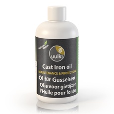 Uulki Natürliches Öl zum Einbrennen von Gusseisen | Pflege für Bratpfanne Grillpfanne Dutch Oven Feuertopf | bildet eine exzellente Patina