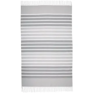 Hamamtuch EGERIA "Mai", grau, B:100cm L:178cm, Hamam Frottier, Baumwolle, Handtücher, Hamamtuch, 100x178 cm