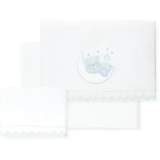 Interbaby Baby-Bettwäsche aus 100% Baumwolle für Auto/Moses/Babykorb, 3-teiliges Set, Bettlaken + Bettbezug + Kissenbezug