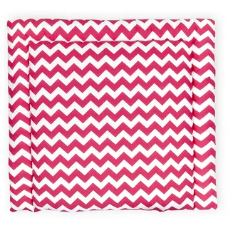 KraftKids CVR112 Wickelauflage in Chevron magenta, Wickelunterlage 75x70 cm (BxT), Wickelkissen, mehrfarbig, 630 g