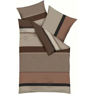 KAEPPEL Imperial Gestreift Terra 135 x 200 cm + 2 x 80 x 80 cm