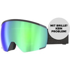 ATOMIC REDSTER HD Skibrille - Black - Skibrillen mit kontrastreichen Farben - Hochwertig verspiegelte Snowboardbrille - Brille mit Live Fit Rahmen - Skibrille für Brillenträger
