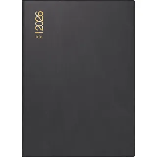 Rido rido/idé 7013002906 Taschenkalender Mod. perfect/Technik I 2026 A6, Kunststoff, schwarz