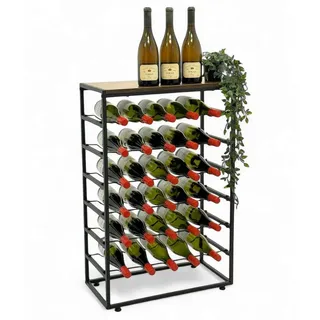 DanDiBo Ambiente Weinregal 59 x 88 x 30 cm Schwarz