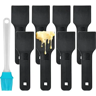 Kosmosta 8er Set Nylon Raclette Spatel, Mini Käseschaber für Raclette Pfannen, Kratzfreie Küchenutensilien für Antihaft Kochgeschirr, Raclette Grill, Fondue & Kleine Pfannen, Spülmaschinenfest
