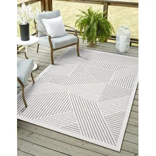 Myflair Möbel & Accessoires Teppich »Vill, LAGERRÄUMUNG", rechteckig 8 mm Höhe modernes Design, Hoch-Tief Effekt, Outdoor geeignet, Balkon, Terrasse,