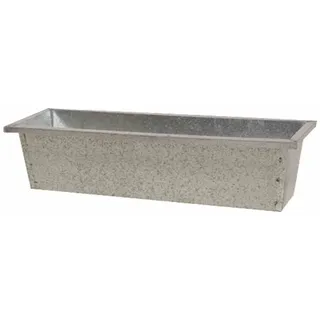 Blumenkasten silber 50x18,5x11,5 Blumenkübel Blumen Pflanzen Terrasse Garten TOP