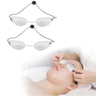 Solariumbrille Schutzbrille, Solarium Brille Uv Schutz, 2 Stück Infrarot Schutzbrille, Solarium Brille, Solarium Brille Uv Schutz, Solarium Schutzbrille, Uv Schutzbrille Solarium(Weiß)