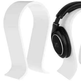 GEEKRIA Acryl Omega Kopfhörerständer, Wh-1000xm4/Wh-1000xm3 Ständer, Schreibtisch Display Aufhänger, Kompatibel Mit Audio-Technica, Sony, AKG, Sennheiser, Studio, Mehr Over-Ear Kopfhörer (Weiß)