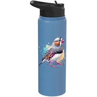 Zebra Finch Zebrafink Stainless Steel Insulated Water Bottle