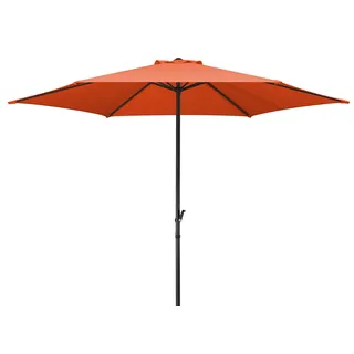Schneider Sonnenschirm Bergamo, terracotta, 300 cm rund, Gestell Stahl, Bespannung Polyester, 6,0 kg