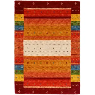 Cazaris Orientteppich , Multicolor, Rot , Textil , Streifen , rechteckig , 70x140 cm , AZO-frei , Teppiche und Böden, Teppiche, Orientteppiche