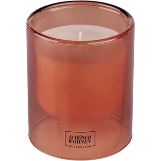 Schöner Wohnen Duftkerze L Sandalwood im Glas Bernstein Ø 9 cm x 11 cm