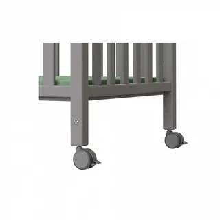 Paidi Gitterbettrollen , Grau , Kunststoff , 4-teilig , Blauer Engel, Goldenes M , Babymöbel & Kindermöbel, Babyzimmer, Laufgitter