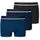 unifarben blau/schwarz S 3er Pack
