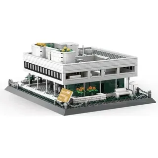 Wange 5237 – Villa Savoye, 1223 Teile | Architekturbausatz Paris, Frankreich.
