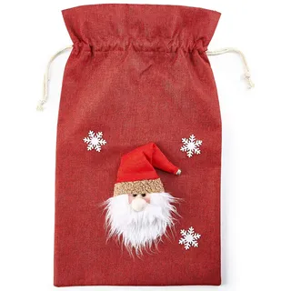 Heitmann Deco Geschenksack, Stoff, Bordeaux, 69,5x35cm