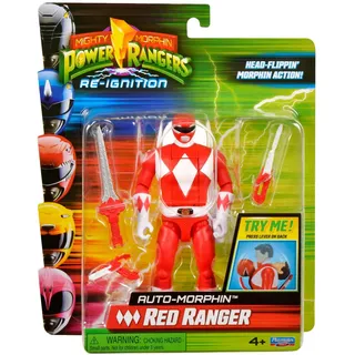 Power Rangers Mighty Morphin RED Ranger Auto-Morphin Action Figure
