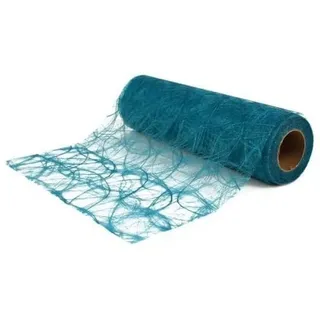 Rayher Faserseide „modern“, türkis, Rolle 5 m, Breite 30 cm, Deko-Vlies, Tischband, Tischläufer, für perfekte Tischdekorationen, 5521807