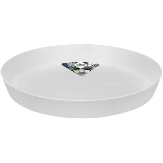 elho Loft Urban Untersetzer Rund 41 - Untersetzer für Außen & Zubehör - Ø 41.0 x H 5.2 cm - Weiß/Weiss