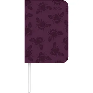 Neumann Alpha Edition - Lady Journal Mini Deluxe Purple 2026 – Taschenkalender 8×12 cm – 144 Seiten – Mini-Planer mit Tucson-Einband & Motivprägung – kompakter Terminplaner für unterwegs