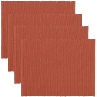 Bunte Platzsets, 4-teilig, 100% Baumwolle, vielseitig - Orange