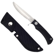 Haller Unisex – Erwachsene Messer Kindermesser schwarzer Gummigriff, one Size