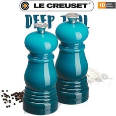 Le Creuset Pfeffer/Satz Set, Pfeffermühle + Salzmühle, Blau