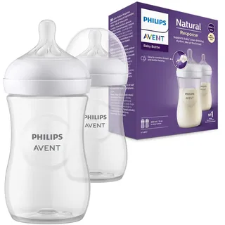 Philips Natural Response - Babyflasche 260ml, mittlere Durchflussrate - SCY903/02