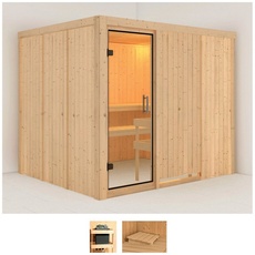 Bild Sauna »Gitte«, (Set), ohne Ofen beige