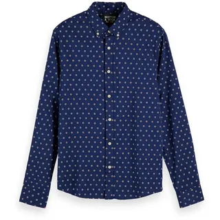 Scotch & Soda Herren Hemd Mini Jacquard Pattern 155162-0218 M - Combo B - M