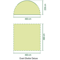 Bild von Event Shelter Deluxe 4,6 x 4,6 m grau