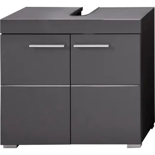 trendteam Bad Waschbeckenunterschrank Amanda Grau Melamin/Agave grau HG.TZ 60 x 56 x 34 cm - Grau