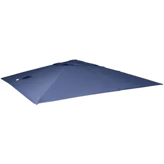 Mendler Ersatz-Bezug für Luxus-Ampelschirm HWC-A96, Sonnenschirmbezug Ersatzbezug, 3x4m (Ø5m) Polyester 3,5kg blau