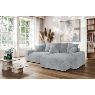 Home Affaire »LAKESIDE klein mit Bettfunktion und Bettkasten, B/T/H 235/142/84 cm« L-Form, Recamiere beidseitig montierbar, mit Wellenunterfederung,