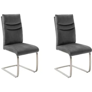 MCA Furniture MCA Gibara Schwingstuhl 2er Set - Grau