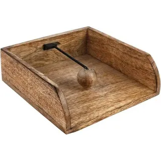 Rustische Serviertheke für Innen und Außen, 8 x 8 x 2,8 Zoll, vintage Stil.