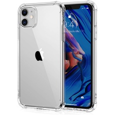 Uluck Gehäuse kompatibel mit iPhone 11, kristallklarem Anti-gelben Ultra Slim Soft TPU Silikonschockdicht, Anti-Kratzer-Telefon-Hülle-Reiner klar (6,1 Zoll)