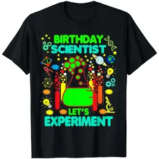 Geburtstag Shrit für Jungen Mädchen Wissenschaft Thema Let 's Experiment
