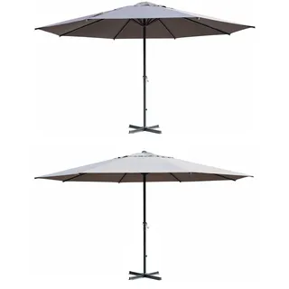 Gardissimo GIGANTE XXL Sonnenschirm Gartenschirm Marktschirm Ø500cm anthrazit