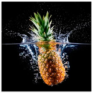 Wandbild OTTO HOME "Ananas", orange (farbe bild(er): gelb), B:50cm H:50cm T:1cm, Alu Dibond, Bilder, Wandbild, in verschiedenen Größen