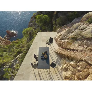 solpuri Set Classic Edelstahl, Dance - Das Set besteht aus: 1 x Tisch Classic Edelstahl, 4 x bzw. 6 x Stapelsessel D...