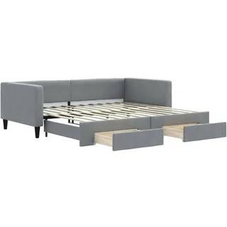 vidaXL Tagesbett 100 x 200 cm Hellgrau