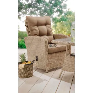 Destiny »MERANO« II Polyrattan, inkl. Auflagen taupe/beige