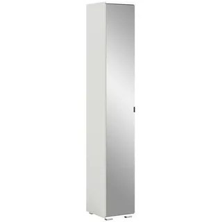 Xora Spiegelschrank , Weiß , Kunststoff , 5 Fächer , 30x191x37 cm , FSC Mix , Typenauswahl , Badezimmer, Badmöbelsets & Badmöbelserien, Badmöbelserien