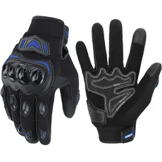 KEMIMOTO Motorradhandschuhe Herren, Motorrad Handschuhe mit Knöchelprotektor und Touchscreen, Sport Handschuhe für Herren und Damen, für Motorrad, Fahrrad, Roller, Jagd