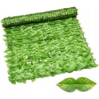 Künstliche Hecke, Efeu, Zaun, Balkon, Zaun, Wand, Dach, Schatten, 300 x 50 cm