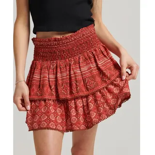 Superdry Vintage Tiered Mini Rock - Red Geo Print Mix - M