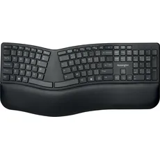 Bild von Pro Fit Ergo Wireless Keyboard schwarz, USB/Bluetooth, DE (K75401DE)